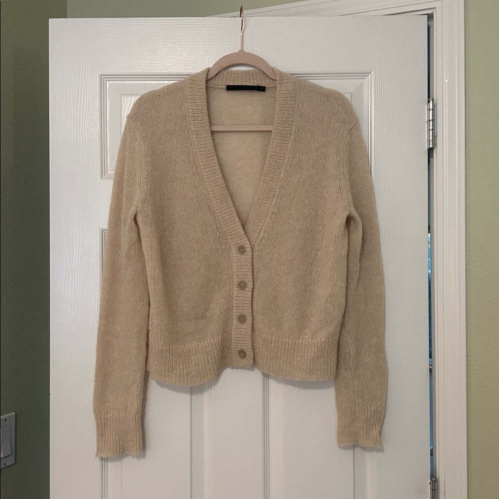 Jenni Kayne Boyfriend Cardigan in Almond - Picture 3 of 13